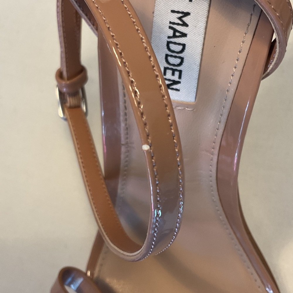 Steve Madden Nude Bow Strap Heels - Picture 7 of 8